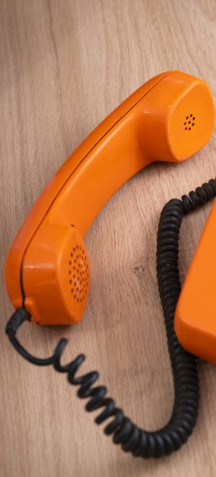 high-angle-old-telephone-table